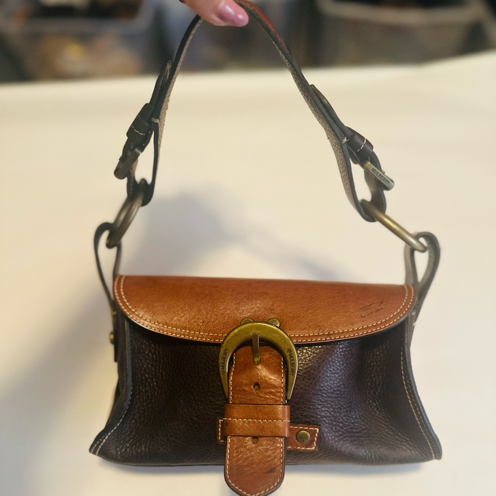 Mulberry Utah Shoulder Bag in Vintage Kenya Tan Leather,  brass fittings, buckle